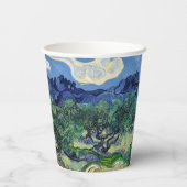 Vincent van Gogh - Olijfbomen met de Alpilles Papieren Bekers (Achterkant)