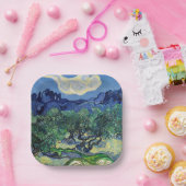 Vincent van Gogh - Olijfbomen met de Alpilles Papieren Bordje (Feest)