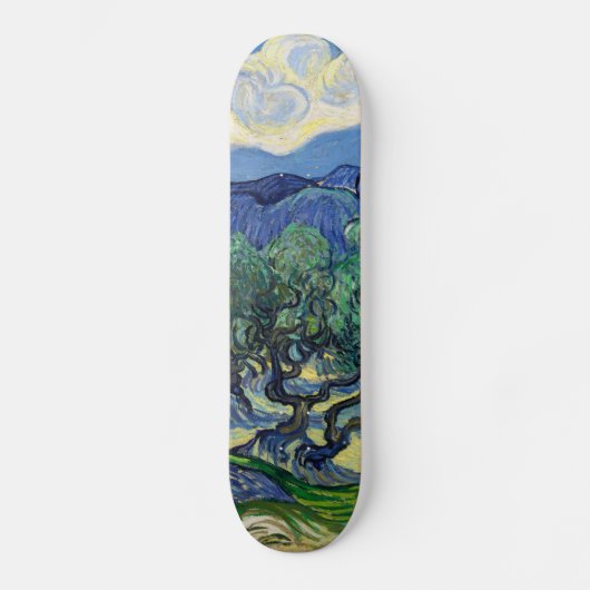 Vincent van Gogh - Olijfbomen met de Alpilles Persoonlijk Skateboard (Voorkant)