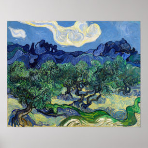 Vincent van Gogh - Olijfbomen met de Alpilles Poster