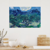 Vincent Van Gogh - Olijfbomen met de Alpilles Poster (Keuken)
