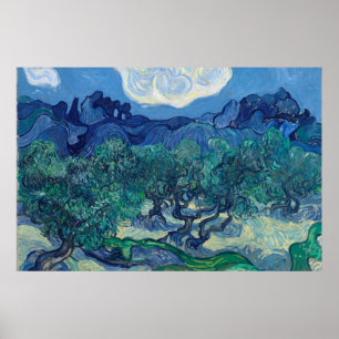 Vincent Van Gogh - Olijfbomen met de Alpilles Poster