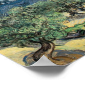 Vincent van Gogh Olijfbomen met de Alpilles Poster (Hoek)