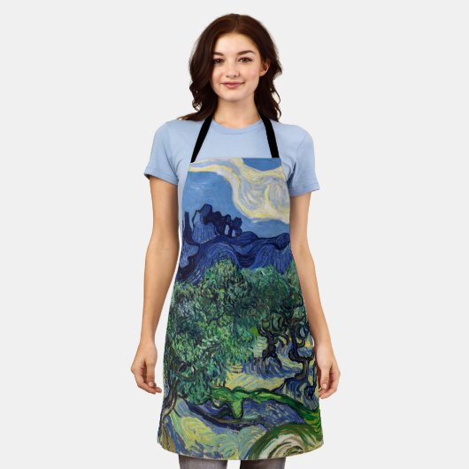 Vincent van Gogh - Olijfbomen met de Alpilles Schort (Gedragen)