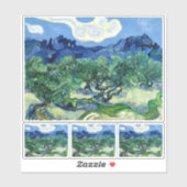 Vincent van Gogh, Olijfbomen met de Alpilles Sticker (Vel)