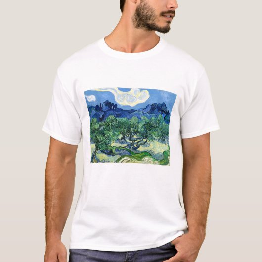 Vincent van Gogh, Olijfbomen met de Alpilles T-shirt (Voorkant)