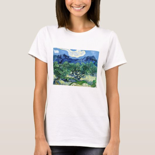 Vincent van Gogh, Olijfbomen met de Alpilles T-shirt (Voorkant)