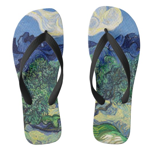 Vincent van Gogh - Olijfbomen met de Alpilles Teenslippers (Voetbed)
