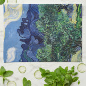 Vincent van Gogh - Olijfbomen met de Alpilles Theedoek (Gevouwen)