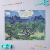 Vincent van Gogh - Olijfbomen met de Alpilles Tissuepapier (Craft)