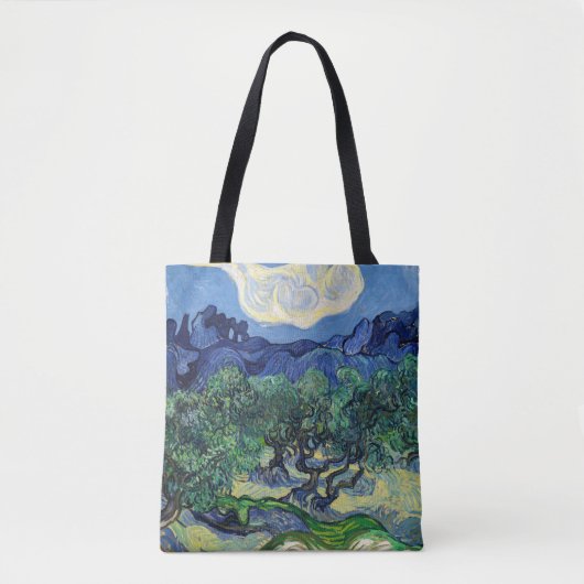 Vincent van Gogh - Olijfbomen met de Alpilles Tote Bag (Voorkant)