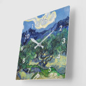 Vincent van Gogh - Olijfbomen met de Alpilles Vierkante Klok (Hoek)