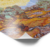 Vincent Van Gogh - Olijfbomen met Yellow Sky Foto Afdruk (Hoek)