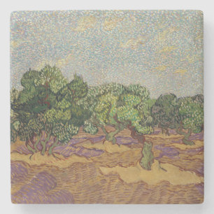 Vincent van Gogh - Olijfbomen Stenen Onderzetter