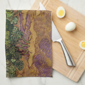 Vincent van Gogh - Olijfbomen Theedoek (Quarter Fold)