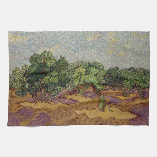 Vincent van Gogh - Olijfbomen Theedoek (Horizontaal)