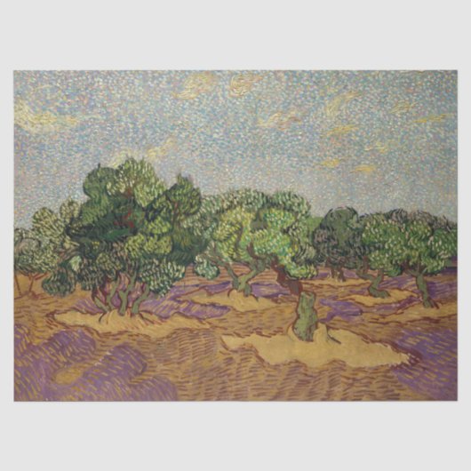 Vincent van Gogh - Olijfbomen Tissuepapier (Voorkant)