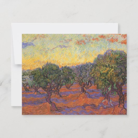 Vincent van Gogh - Olijfboomgaard, oranje lucht (Voorkant)