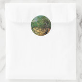 Vincent van Gogh - Olijfboomgaard Ronde Sticker (Tas)