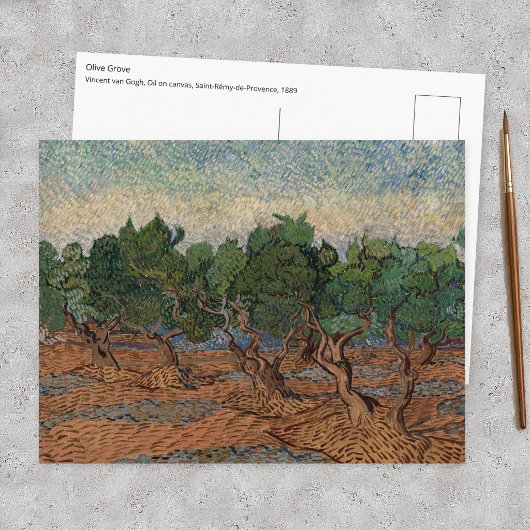 Vincent van Gogh - Olijfgaard Briefkaart