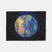 Vincent Van Gogh olijfgaard Camping Grafisch Fo Fleece Deken (Voorkant (Horizontaal))