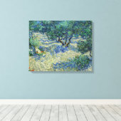 Vincent van Gogh - Olijfgaard Canvas Afdruk (Insitu (Houten vloer))