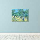 Vincent van Gogh - Olijfgaard Canvas Afdruk (Insitu (Houten vloer))
