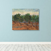 Vincent van Gogh - Olijfgaard Canvas Afdruk (Insitu (Houten vloer))