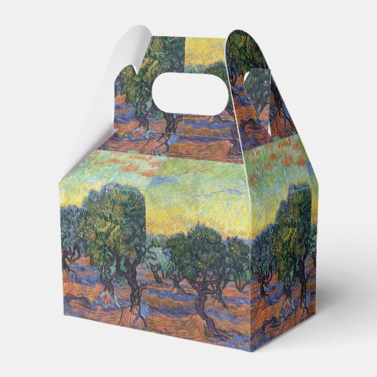Vincent van Gogh Olijfgaard Impressionisme Kunst Bedankdoosjes (Achterkant)
