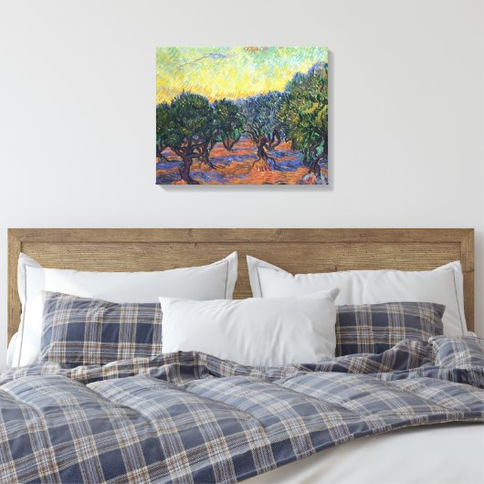 Vincent van Gogh Olijfgaard Impressionisme Kunst Canvas Afdruk (Insitu (Slaapkamer))