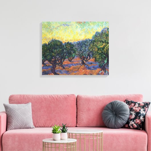 Vincent van Gogh Olijfgaard Impressionisme Kunst Canvas Afdruk (Insitu (Woonkamer))