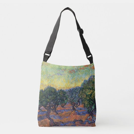 Vincent van Gogh Olijfgaard Impressionisme Kunst Crossbody Tas (Voorkant)