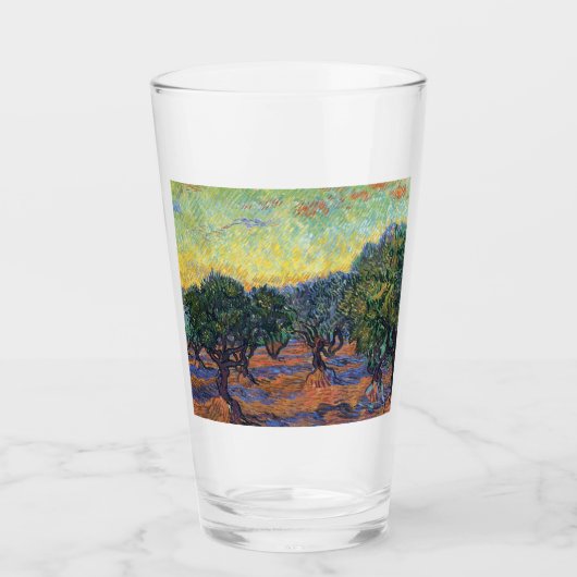 Vincent Van Gogh Olijfgaard Impressionisme Kunst Glas (Voorkant)
