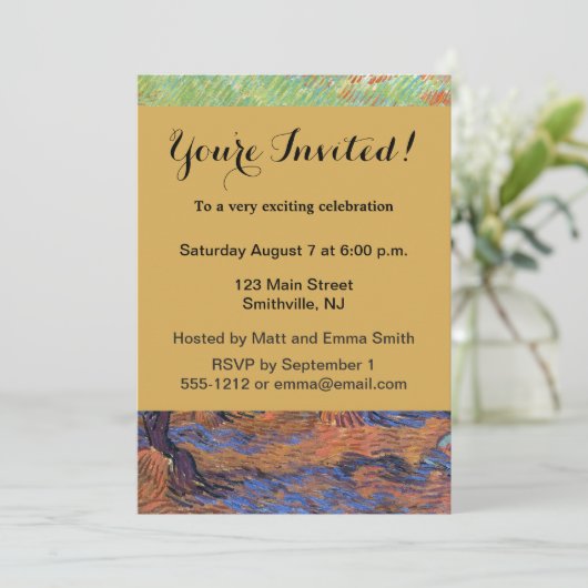 Vincent van Gogh Olijfgaard Impressionisme Kunst Kaart (Staand voorkant)