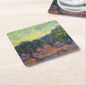 Vincent van Gogh Olijfgaard Impressionisme Kunst Kartonnen Onderzetters (Schuin)