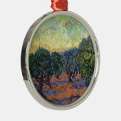 Vincent van Gogh Olijfgaard Impressionisme Kunst Metalen Ornament (Rechts)