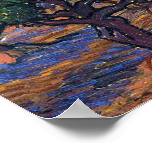 Vincent van Gogh Olijfgaard Impressionisme Kunst Poster (Hoek)