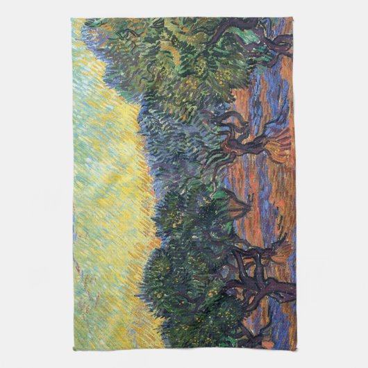 Vincent van Gogh Olijfgaard Impressionisme Kunst Theedoek (Verticaal)