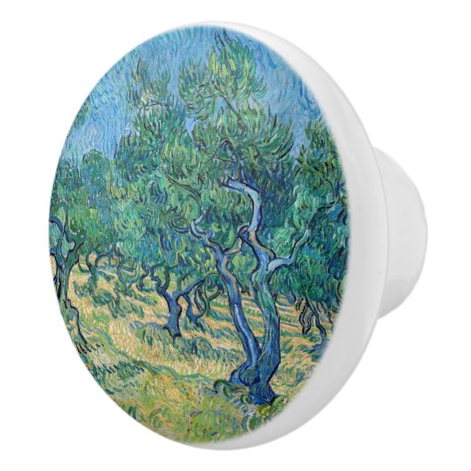 Vincent van Gogh - Olijfgaard Keramische Knop (Rechts)