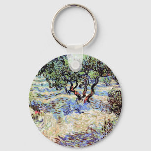 Vincent Van Gogh - Olijfgaard Kunstschilderij Sleutelhanger