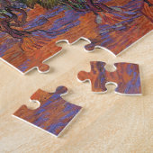 Vincent van Gogh - Olijfgaard, Oranje lucht Legpuzzel (Zijkant)