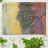 Vincent van Gogh - Olijfgaard, Oranje lucht Theedoek (Gevouwen)