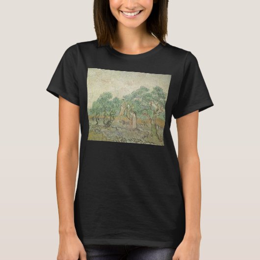 Vincent van Gogh - Olijfplukken T-shirt (Voorkant)
