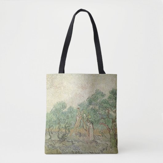 Vincent van Gogh - Olijfplukken Tote Bag (Voorkant)