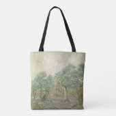 Vincent van Gogh - Olijfplukken Tote Bag (Achterkant)