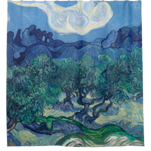 Vincent Van Gogh - Olijven met de Alpilles Douchegordijn