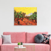 Vincent van Gogh - Olijven met gele hemel Canvas Afdruk (Insitu (Woonkamer))