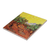 Vincent van Gogh - Olijven met gele hemel Tegeltje (Zijkant)