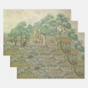Vincent van Gogh - Olijven plukken Inpakpapier Vel
