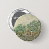 Vincent van Gogh - Olijven plukken Ronde Button 5,7 Cm (Voorkant /achterkant)